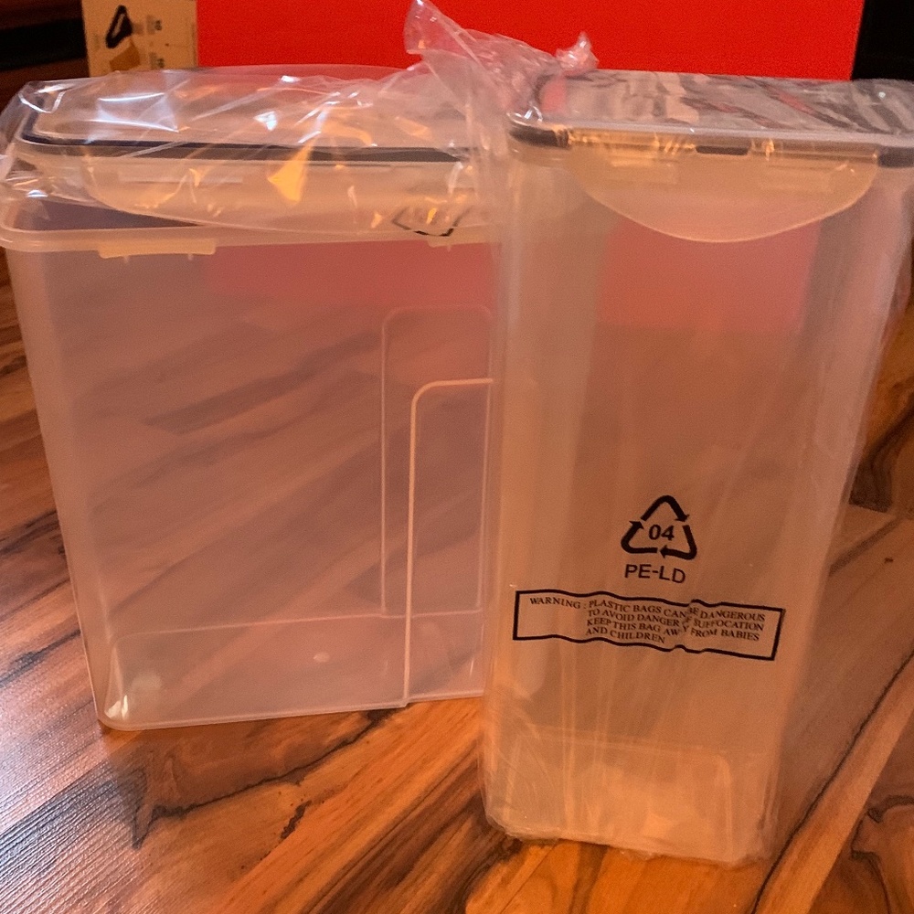 NEW Cereal and spaghetti containers